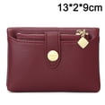 thumbnail image 2 of Simple and versatile coin wallet-Red wine, 2 of 5