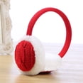 thumbnail image 4 of Dengjunhu 1/2PCS Soft Winter Warm Adjustable Plush Knitted Headband Ear Warmer Earmuffs for Autumn Winter, 4 of 8