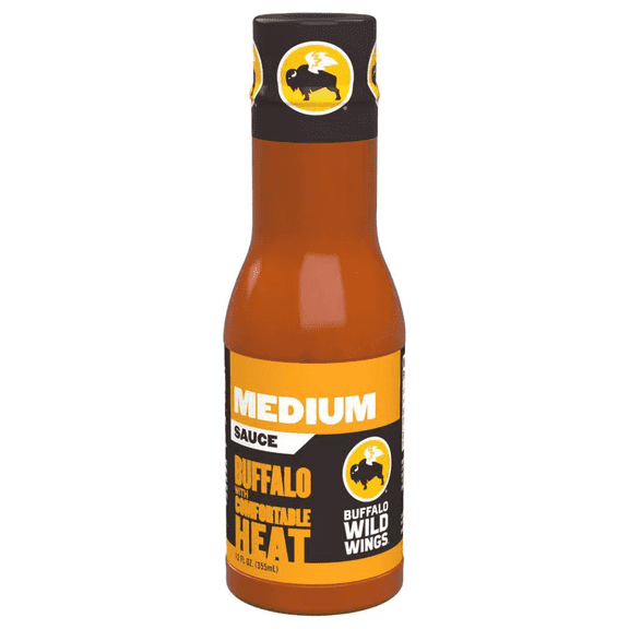 ( 2 Pack ) Buffalo Wild Wings Sauce, Medium 12 Fl Oz
