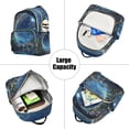 thumbnail image 5 of FORMRS Mini Backpack Purse for Women Travel Daypack Casual Shoulder Bag, Floral Occean, 5 of 7