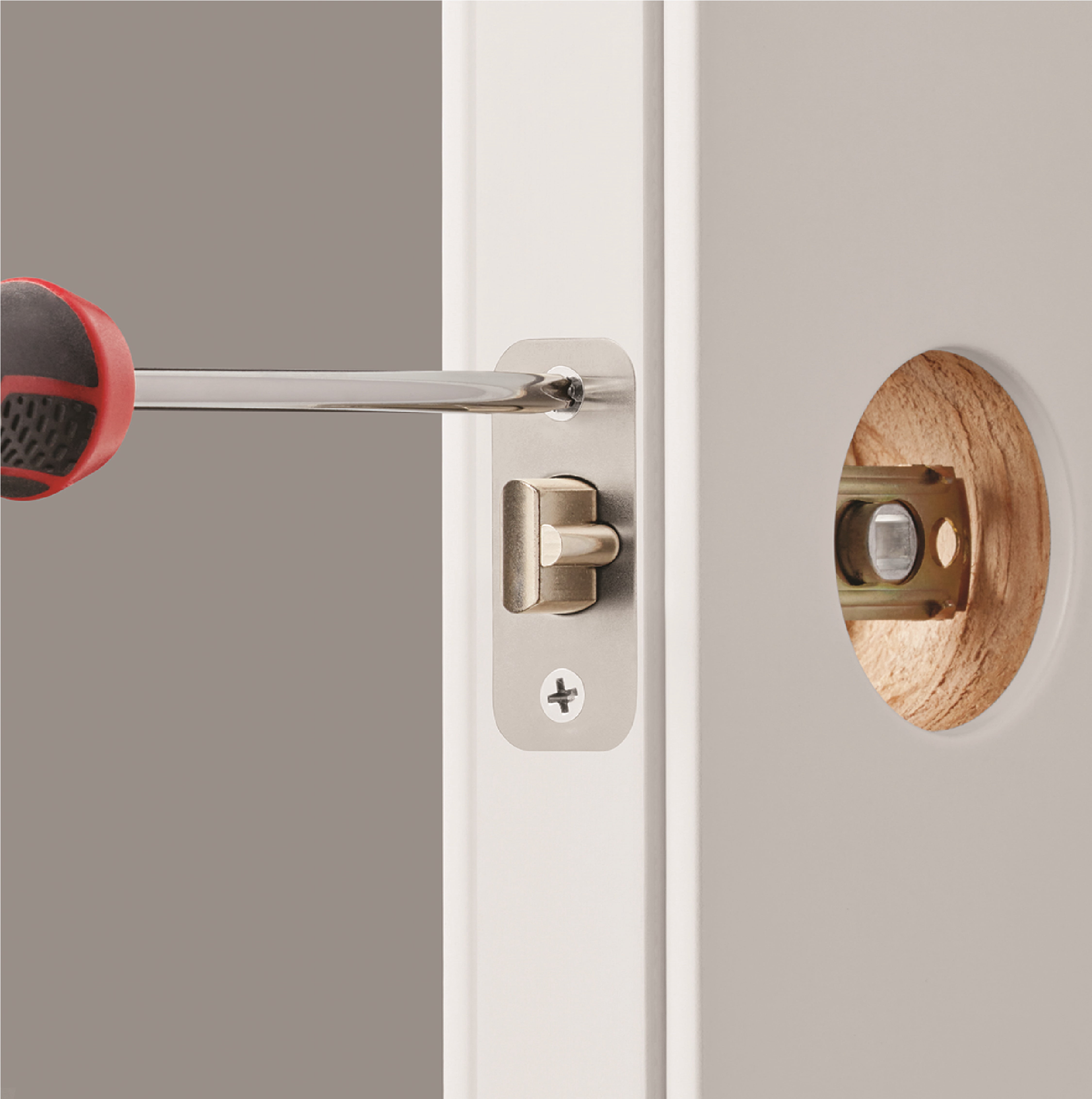 Hyper Tough Keyed Entry Ball Lock Doorknobs with Stainless Steel Finish, Twin Pack