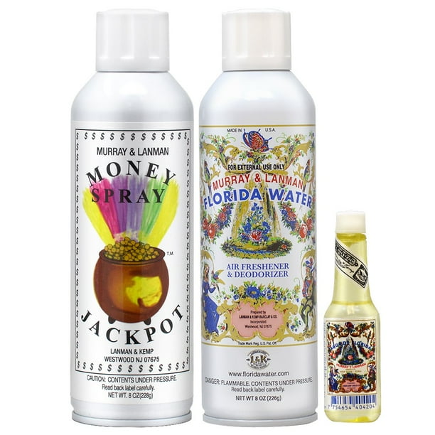 Lanman & Kemp Money Jackpot Spray 8oz + Florida Water Air Freshener