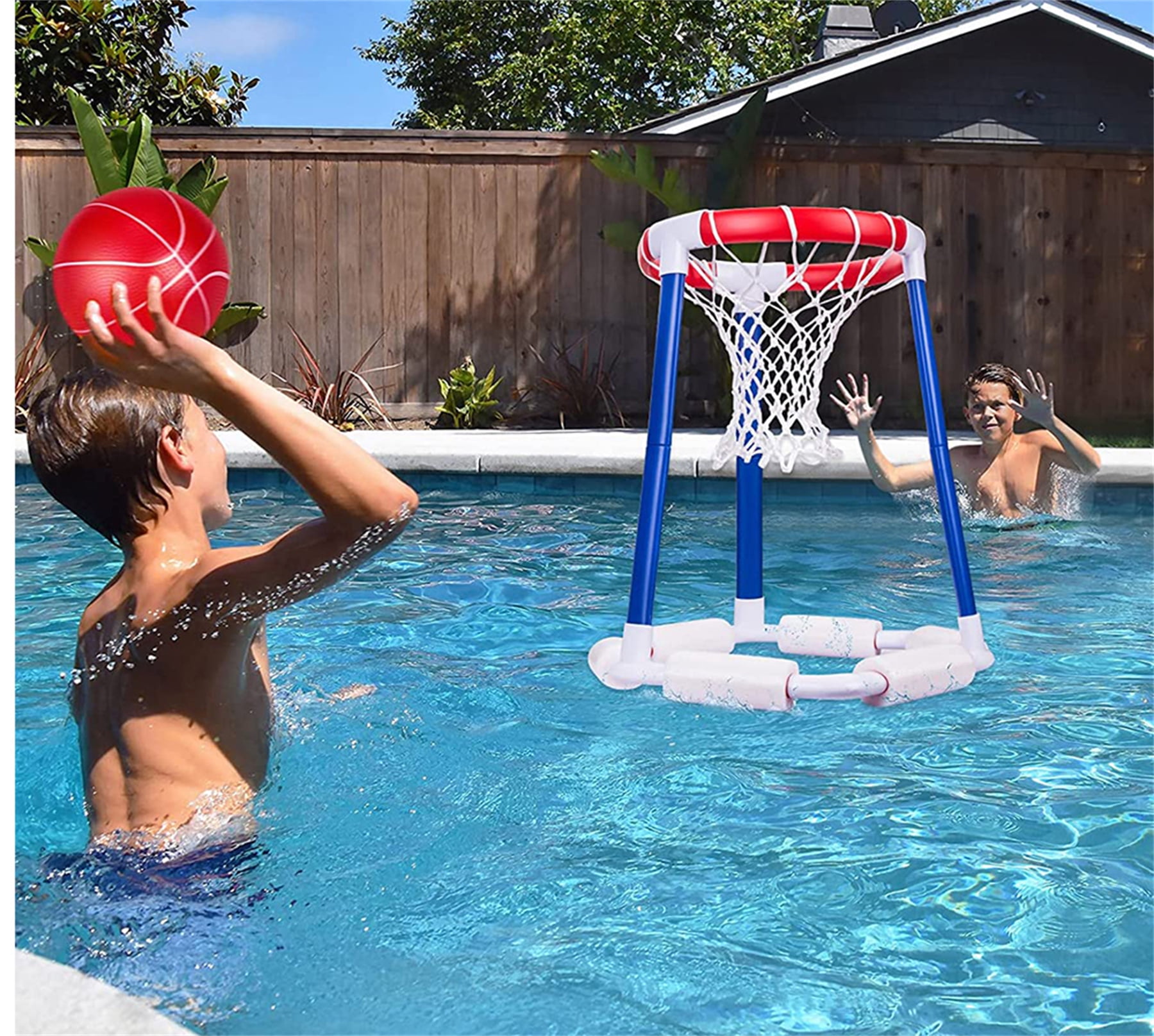 Pool Basketball Hoop, Pool Toys for Kids Teens and Adults