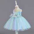 thumbnail image 4 of Godderr Baby Girl Princess Dress Toddler Colorful Tutu Flower Girls Dress Newborn Tulle Christening Gowns for Wedding Birthday Party, 4 of 9