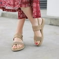 thumbnail image 2 of Elegant Summer Sandals Rhinestone Flat Beach Shoes, 2 of 3