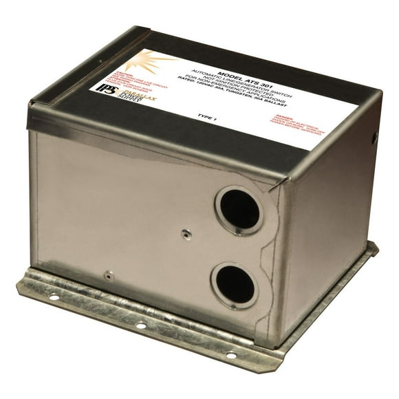 Parallax Power Supply Power Transfer Switch ATS301 Power Transfer Switch Relay; Transfer Power Between Shoreline And RV Generator; Automatic; 120 Volt AC; 30 Amps; Screw Terminal