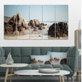 thumbnail image 1 of Large Rocks at Coast Panorama - Extra Large Seashore Canvas Art, 1 of 3