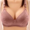 thumbnail image 2 of Eashery Bras for Women Solid Breathable Bra Women Bra Watermelon Red 85C, 2 of 5