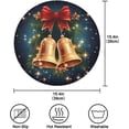thumbnail image 4 of GZHJMY Christmas Bell Round Placemats 15.4in, Washable Heat Resistant Table Mats for Dining Tables Kitchen Wedding Party Decoration Plate Mats Set of 1 Table Mat, 4 of 7