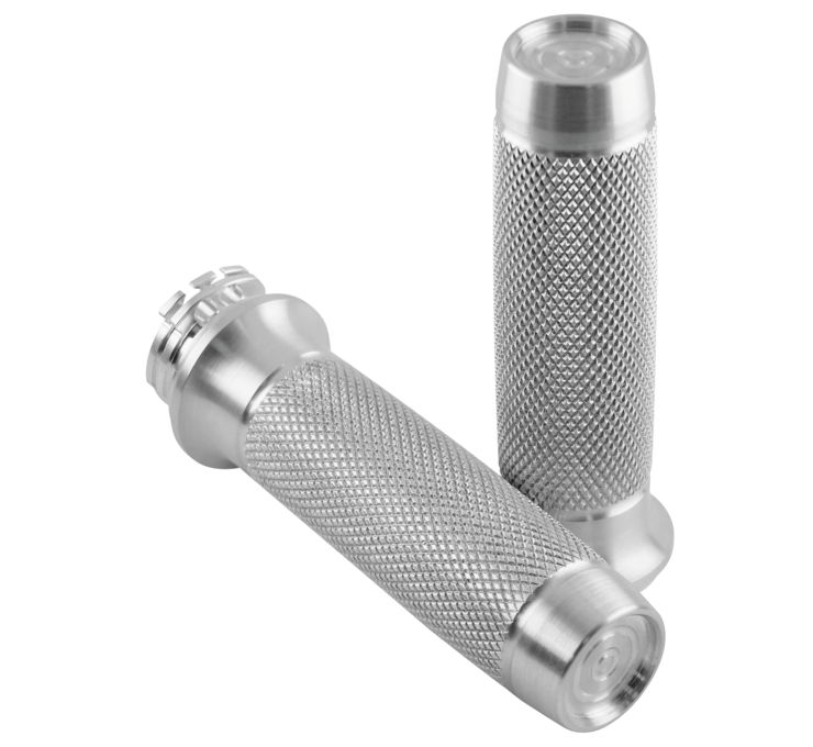 BRASS BALLS CYCLES Knurled Moto Grips Natural BB08201