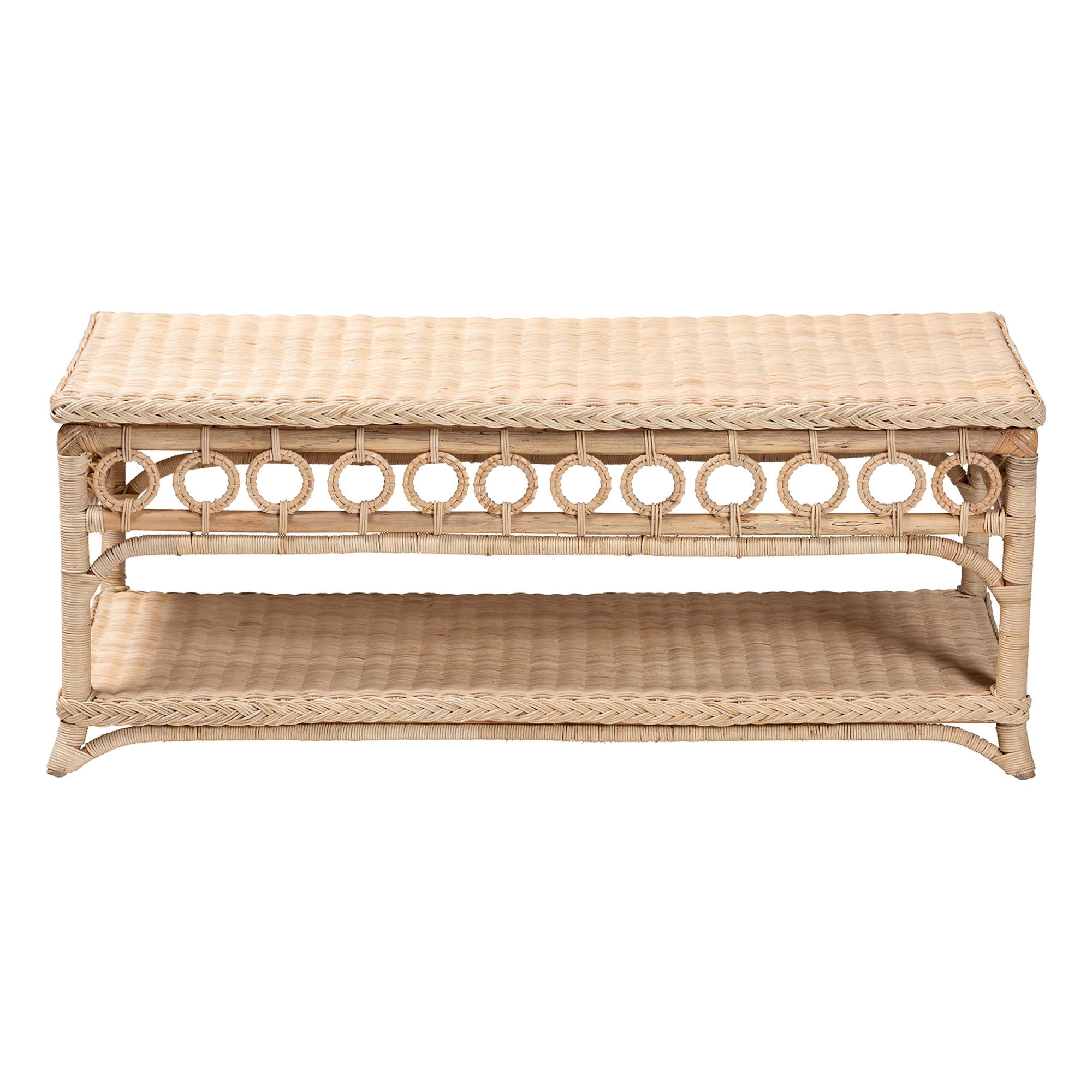bali & pari Oxford Boho Coffee Table, Natural