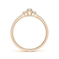 thumbnail image 2 of ANGARA Natural 0.12 Ct. Diamond Classic Ring in 14K Rose Gold for Women (Ring Size: 12), 2 of 9