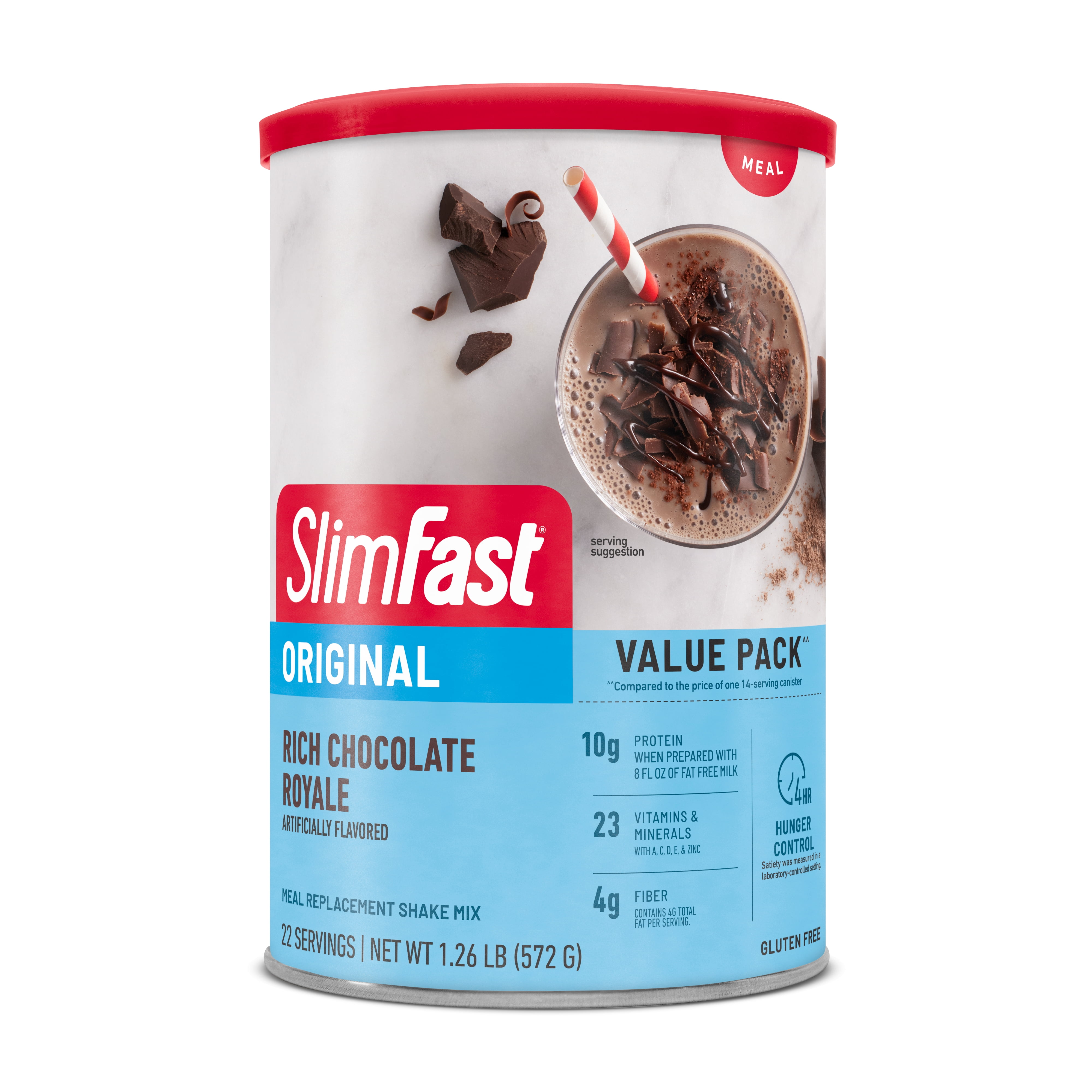 SlimFast Original Meal Replacement Shake Mix, Rich Chocolate Royale, 20 ...