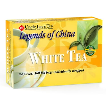 Uncle Leeâ€™s White Tea - Authentic White Tea, Wellness Tea Rich in Polyphenols and Antioxidants for Immunity & Vitality, Low Caffeine, 100 Count