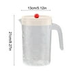 thumbnail image 4 of WNFJR Plastic Pitcher with Lid, Clear Ice Tea Pitcher for Fridge, Large Water Carafe Jug Beverage Pitcher with Pour Spout Lid, for Home, Party(White), 4 of 6