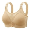 thumbnail image 2 of Abcnature Daily Comfort Bras for Women Back Buckle Embroidery Thin Style Ventilate Plus Size Bras without Steel Rim, 2 of 5