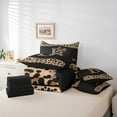 thumbnail image 6 of Homewish Cartoon Monogrammed B Twin Bedding Sets 7-Piece for Teens, Leopard Cheetah Print Bedding Comforter Set, Modern Fashion Reversible Sheet Sets, Ultra Soft Bedroom Decor, 6 of 8