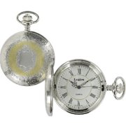 Legere BPW-829-R Two Tone Pocket Watch with White Dial