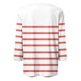 thumbnail image 4 of Long Sleeve Shirts For Women New Shoulder Seven Quarter Sleeve T Shirt Summer Top Womens Long Sleeve Tops, 4 of 5