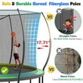 thumbnail image 2 of 14FT Trampoline for Kids with Basketball Hoop, SHINPT Toddler Trampoline for Backyard, Patio, Indoor Trampoline with Enclosure Net, Adult Trampoline with No-gap Design, Outside Toy for Kids for Gift, 2 of 6