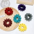 thumbnail image 2 of Winter Furry Chenille Telephone Wire Hair Tie Large Size Spiral Shape Rubber Elastic Hair Band Women Accessories, 2 of 6