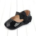 thumbnail image 5 of Toddler Little Girl Dress Shoes Mary Jane Party Sandals Toddler Shoes Baby Girls Cute Fashion Bow Non-slip Soft Bottom Princess Sandals Black 0-6 Months, 5 of 7