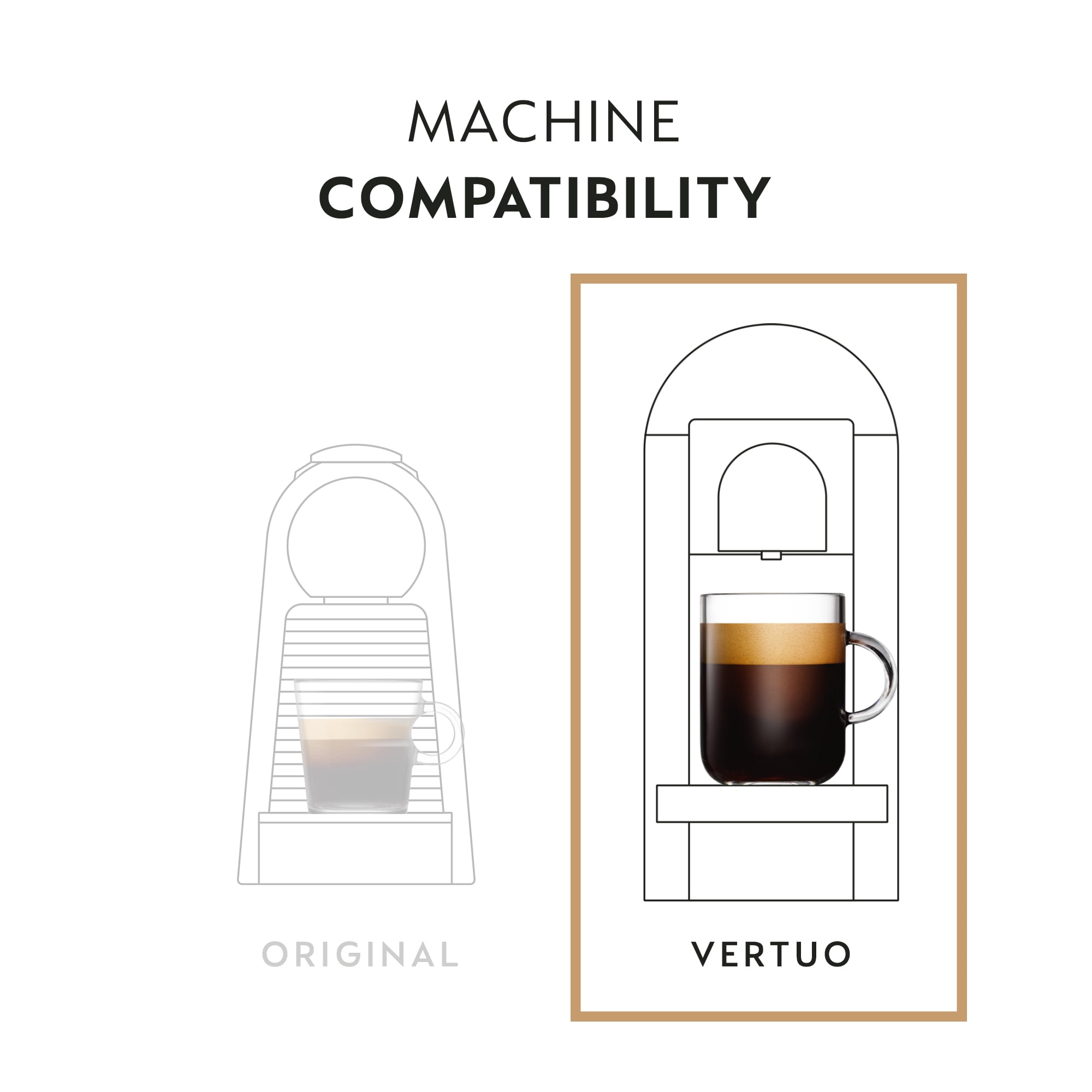 Nespresso Capsules VertuoLine, Double Espresso Chiaro, Medium