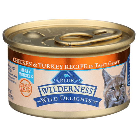 (Pack of 24) Blue Buffalo Wilderness Chicken Turkey Recipe Inch Tasty Gravy 3 Oz