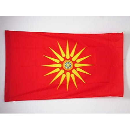 Macedonia Flag Banner 59 × 35 In 150 × 90 Cm Polyester Historic - Foto 2