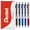 Black, Blue, Red, variant on Pentel Energel BL77 Retractable Gel Ink Rollerball Pen - 0.7mm - 54% Recycled - Black - Pack of 5 in Pillow Packaging