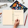 thumbnail image 4 of FORMRS 1-Subject Spiral Notebook 8" x 5" College Ruled 60 Refillable Sheet, 2 Pack, Art Flowers, 4 of 7