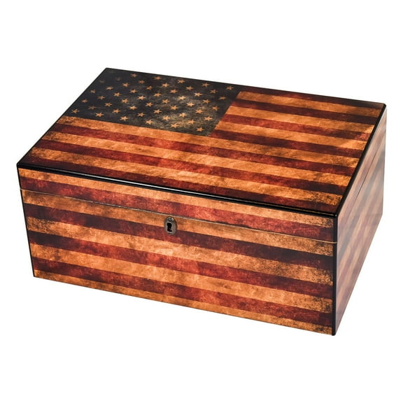 Old Glory 100 Cigar Count Humidor