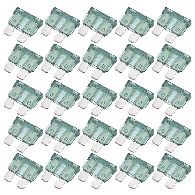 25uds Hoja Estilo Fusibles 1A Hoja Estilo Fusibles para Coche Barco Verde