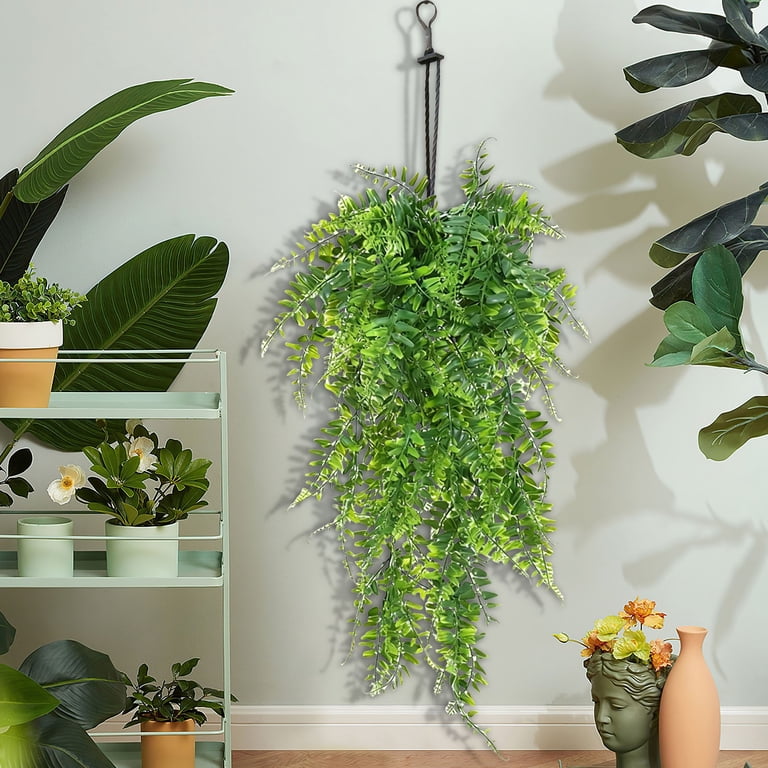 Dienrx Artificial Hanging Potted Plant, Long Vine Greenery for Indoor and Outdoor  Home Decor, Bathroom, Wall, Shelf, and Balcony Decoration, Realistic  Cascading Leaves - Walmart.com