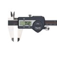 thumbnail image 1 of 0-200mm Digital Vernier Caliper, Black Stainless Steel with IP54 Protection, LCD Display, mm/Inch Switchable, Measures Inner/Outer Diameter, Step & Depth, Includes 2 CR2032 Batteries, 1 of 6