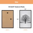 thumbnail image 3 of Sindcom 13x19 Picture Frames , Gallery Wall Poster Frames Set of 3 , Black, 3 of 6