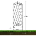 thumbnail image 4 of Amagabeli 2 Pack Black Garden Trellis for Climbing Plants 47” x 16” Rustproof Iron Plant Support for Climbing Vines and Flowers Stands Vegetables Patio Metal Lattices Grid Panels for Ivy Cucumbers, 4 of 7