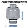 thumbnail image 6 of Liquid Tight Connector 1/2 in Non-Metallic Electrical Conduit Fittings PVC Fitting Straight, 6 of 7