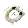 thumbnail image 3 of YHAICO Toilet Seat Elongated Toilet Seat Riser Winter Models of The Toilet Seat Plushs Toilet Seat Cushion Thickened Toilet Seat Washable Toilet Seat Washers, 3 of 6