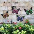 thumbnail image 2 of Wall Pendant 3D Metal Butterfly Wall Statue Artwork Home Ornamental Decor, 2 of 8