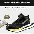 thumbnail image 4 of Men'S Work Boots Breathable Non Slip Safety Boots Anti-Smash and Anti-Puncture Steel Toe Boots (Size: 36-48), 4 of 8