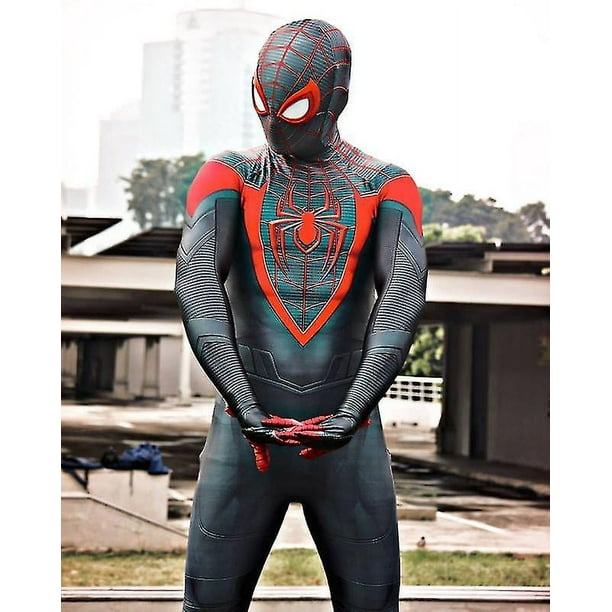 Miles Morales Mameluco Spiderman Adulto Pijamas De Spiderman Para