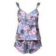 thumbnail image 4 of SwiftWear Women's Cute Ruffle Adjustable Camisole & Shorts Pajama Set Loungewear with Elastic Waist Soft Stretch Sleepwear, 4 of 6