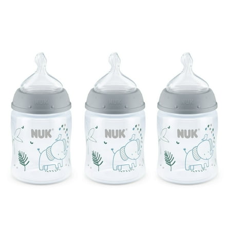 NUK Smooth Flow Anti-Colic Bottle, 5 oz, 3 Pack, 0  Months