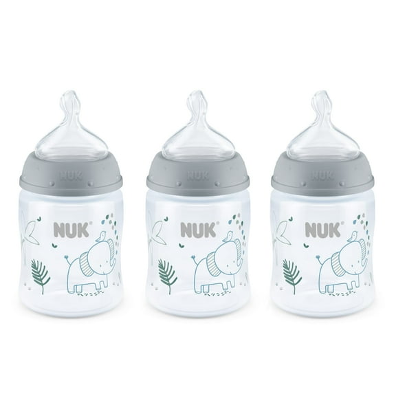 NUK Smooth Flow Anti-Colic Bottle, 5 oz, 3 Pack, 0  Months