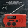 thumbnail image 3 of Radio Receiver Frequency Emergency LED Flashlight USB Rechargeable Hand Crank Alarm Power Bank Hiking Backpacking Multifunctional Phone Charger Speaker Black, 3 of 9
