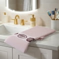 thumbnail image 4 of REGALWOVEN Waffle Cotton Hand Towels Set of 2, Leaves Pattern Decorative Towel, Soft Absorbent Towels for Bathroom Pink 13" x 29", 4 of 4