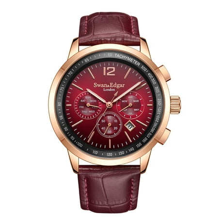 Limited Edition Swan & Edgar Hand Assembled Intricate Red Watch