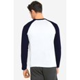 thumbnail image 2 of 247 Frenzy Men's Essentials Top Pro Long Sleeve Baseball Tee - Navy White, 2 of 4