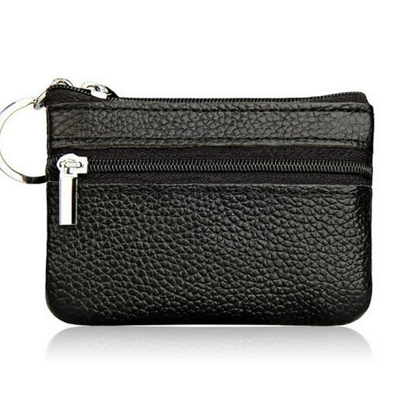 Single Zipper Purse Genuine Business Handheld Card Coin Multifunction for New Year Costume Photography